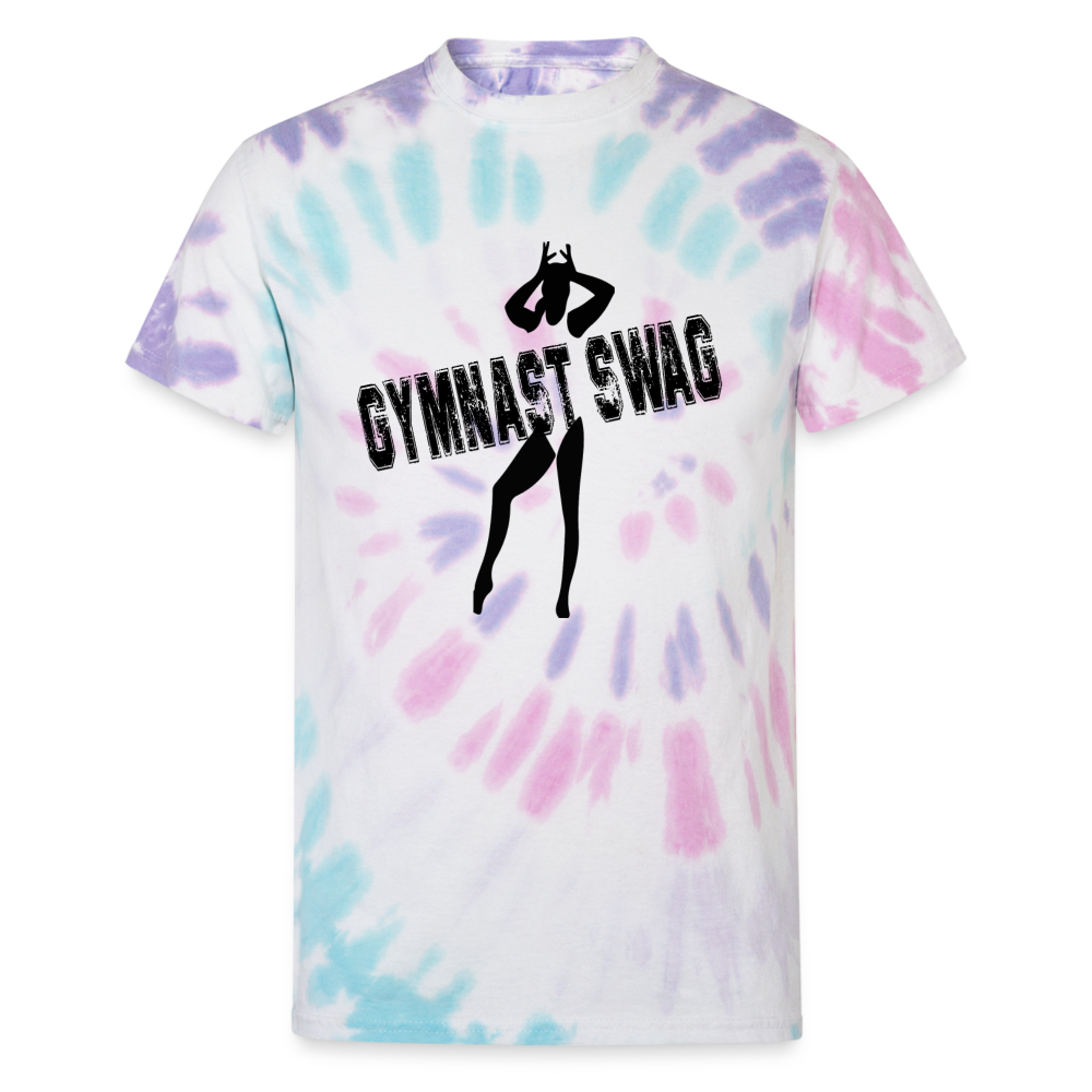 Gymnast Swag Tie Dye T-Shirt - Pastel Spiral
