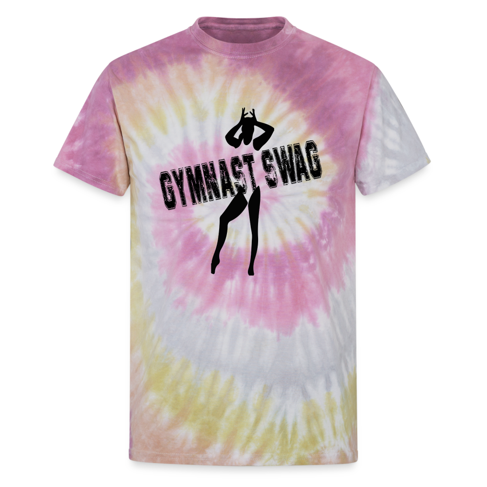 Gymnast Swag Tie Dye T-Shirt - Desert Rose