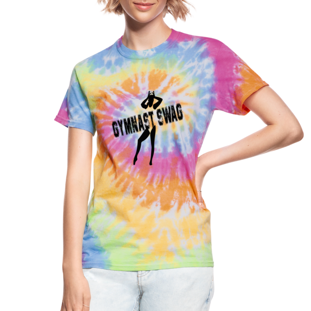Gymnast Swag Tie Dye T-Shirt - rainbow