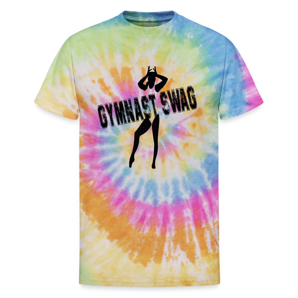 Gymnast Swag Tie Dye T-Shirt - rainbow