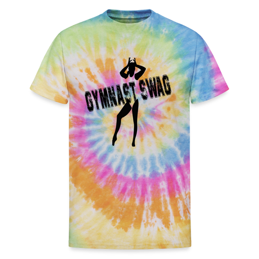 Gymnast Swag Tie Dye T-Shirt - rainbow